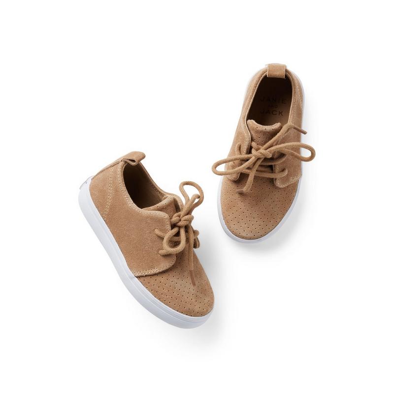 Suede Perforated Sneaker - Janie And Jack